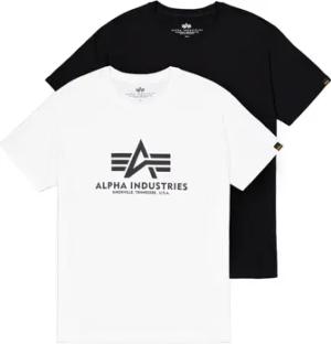 Alpha Industries Kleider & Outfits Basic T-Shirt 2 Pack - black/white