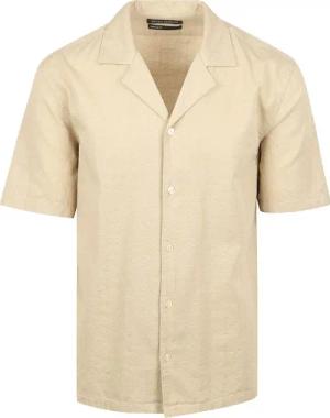 Marc O'Polo Crèpe Hemd Short Sleeves Beige - Größe XXL