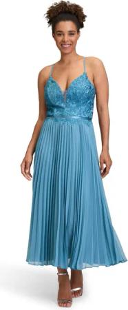 Vera Mont Abendkleid "Vera Mont Abendkleid mit Stickerei", Plissee