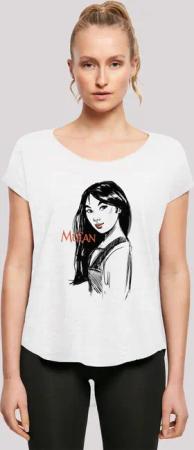 F4NT4STIC T-Shirt "Mulan Sketch", Damen,Premium Merch,Lang,Longshirt,Bedruckt