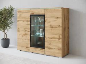 INOSIGN Highboard "Vera", Highboard mit 4 Türen, 9 Fächern, verglasten Türen