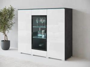 INOSIGN Highboard "Vera", Highboard mit 4 Türen, 9 Fächern, verglasten Türen