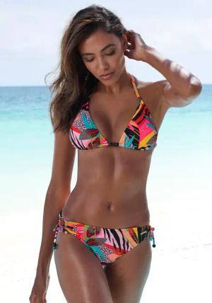 Bruno Banani Triangel-Bikini "Onyx", (Set), mit Perlen-Accessoires