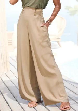 LASCANA Palazzohose, mit Taschen, Sommerhose, Wide-Leg
