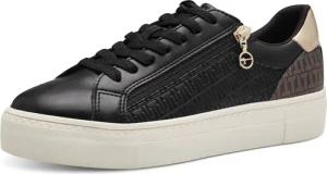 Tamaris Plateausneaker, Freizeitschuh, Halbschuh, Schnürer mit Besätzen und Glitzerdetails