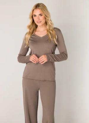 Base Level V-Ausschnitt-Pullover, mit V-Ausschnitt