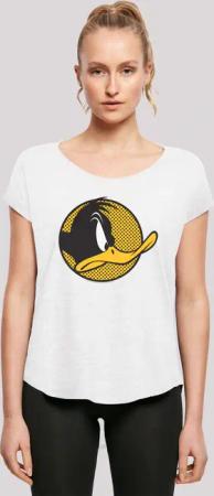F4NT4STIC T-Shirt "Looney Tunes Daffy Duck Dotted Cartoon", Damen,Premium Merch,Lang,Longshirt,Bedruckt