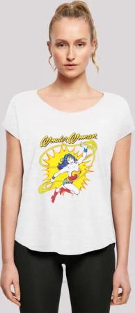 F4NT4STIC T-Shirt "DC Comics Wonder Woman Vintage Leap", Damen,Premium Merch,Lang,Longshirt,Bedruckt