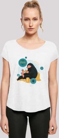 F4NT4STIC T-Shirt "Phantastische Tierwesen Sitting Niffler", Damen,Premium Merch,Lang,Longshirt,Bedruckt