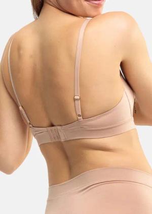 Bügelloser BH mit Softschalen - haut - Gr. 80 C von Goldner Fashion