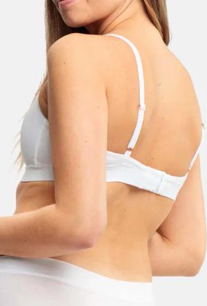 Bügelloser BH mit Softschalen - weiß - Gr. 75 C von Goldner Fashion