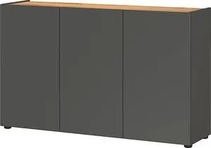 GERMANIA Sideboard Adrano, 2231-549 grafit, navarra-eiche 120,0 x 34,0 x 76,0 cm