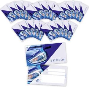 itenga Geschenkkarte itenga 25x Geschenkgutschein Führerschein Auto (Motiv 32) Postkarte zu