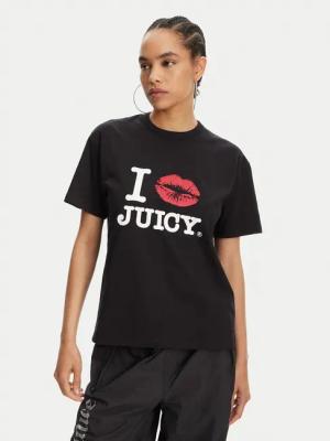 Juicy Couture T-Shirt I Kiss JCWCT125348 Schwarz Oversize