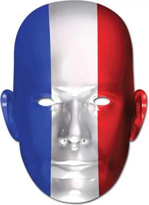 Verkleidungsmaske Frankreich Flagge - Masken - Promi Maske