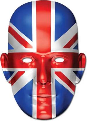 Verkleidungsmaske Großbritannien Flagge - Masken - Promi Maske