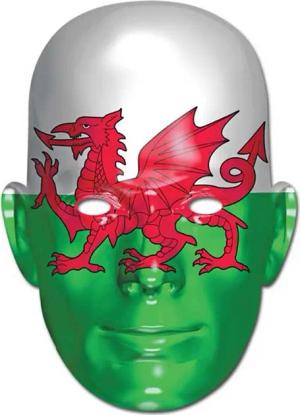 Verkleidungsmaske Wales Flagge - Masken - Promi Maske