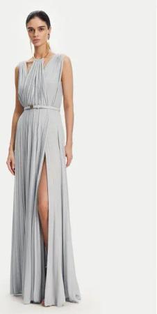 Elisabetta Franchi Abendkleid AB-R21-52E2 Himmelblau Regular Fit