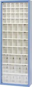 Hünersdorff MultiStore Magazin-Schrank 56 einbrennlackiertem Stahlblech,enzianblau