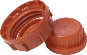 Hünersdorff Schraubverschluss mit Originalitätsring rot, HDPE für Industrie-Kanister 20+30L