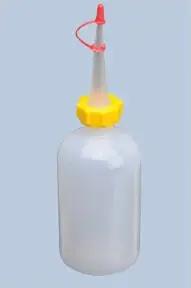Hünersdorff Spenderflasche 250 ml, rund LD-PE, natur
