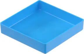 Hünersdorff Einsatzbox aus PS, 108x108x23 mm blau