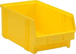 Hünersdorff Sichtbox aus PS, Gr. 4 gelb