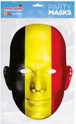 Verkleidungsmaske Belgien Flagge - Masken - Fan Maske