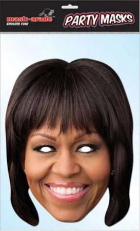 Verkleidungsmaske Obama, Michelle - Masken - Promi Maske
