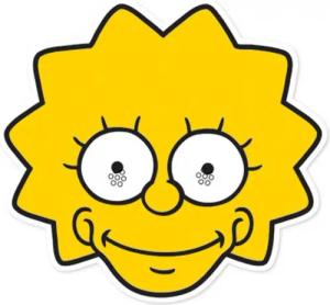 Verkleidungsmaske Simpsons, The - Masken - Lisa - Maske