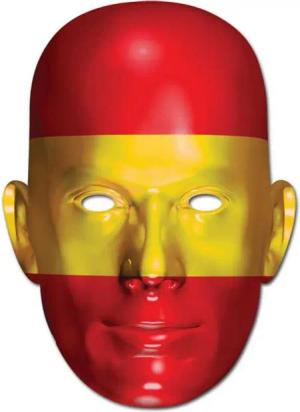 Verkleidungsmaske Spanien Flagge - Masken - Promi Maske