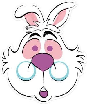 Verkleidungsmaske Disney - Masken - White Rabbit Maske