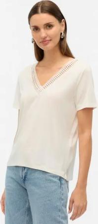 Vero Moda Kurzarmshirt VMSAVANNAH LACE 2-WAY SS TOP JRS