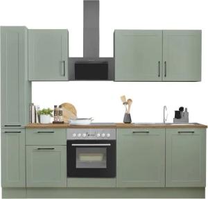 BASIC by Balculina Küchenzeile Marsi, Breite 250 cm, wahlweise mit E-Geräten, Soft-Close-Funktion