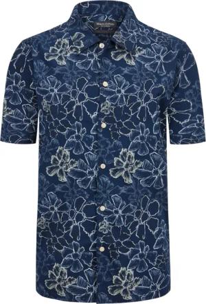Marc O'Polo Kurzarmhemd mit floralem Print, Regular Fit