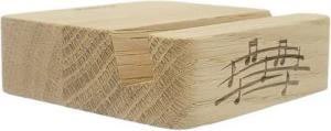 Musikboutique Handy-Halterung, (1-tlg., aus Holz (Eiche) mit Notenlinien)