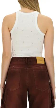 The Attico - Tops With Logo - Größe 42 - weiß