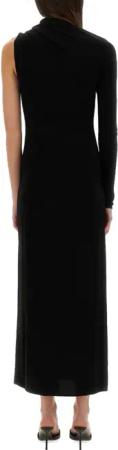 Courrèges - Long One-Shoulder Dress - Größe 36 - schwarz