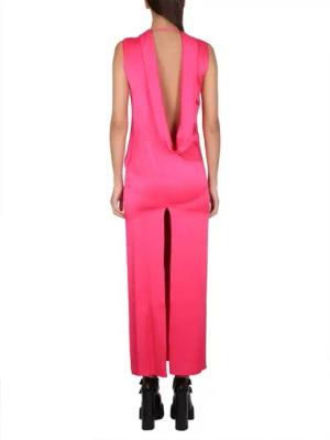 Versace - Long Dress With Ring Neckline - Größe 40 - pink