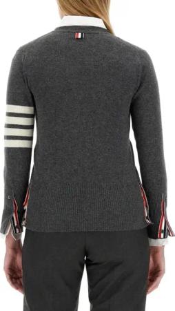 Thom Browne - V-Neck Cardigan - Größe 46 - grau