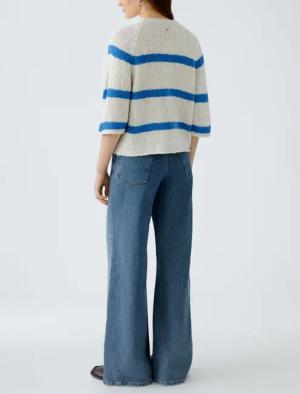 Oui - Pullover - Größe 42 DAMEN B - weiß