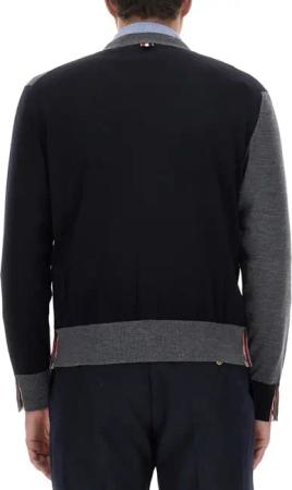 Thom Browne - Virgin Wool Cardigan - Größe 4 - blau
