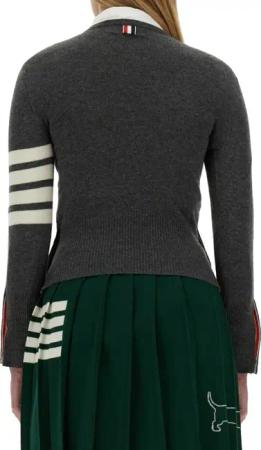 Thom Browne - Cashmere Sweater - Größe 40 - grau