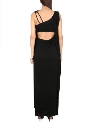 Alberta Ferretti - Sustainable Organzine Dress - Größe 42 - schwarz