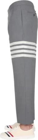 Thom Browne - Classic Pants With Martingale - Größe 5 - grau