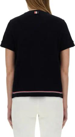 Thom Browne - Cotton Pique T-Shirt - Größe 40 - blau