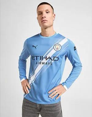 PUMA Manchester City FC 2025/26 Long Sleeve Heim Shirt - Herren, Blue
