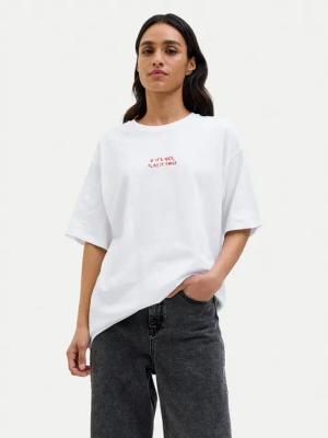 JJXX T-Shirt Nina 12273776 Weiß Loose Fit