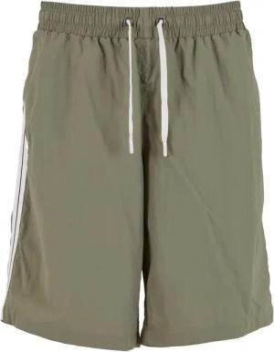 Urban Classics Badeshort - Board Shorts With Patched Stripe - S bis XXL - für Männer - Größe L - oliv