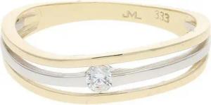 JuwelmaLux Fingerring JuwelmaLux Ring 333/000 (8 Karat) Gold und Weißgold mit synth. Zirkoni (kein Set, 1-tlg)